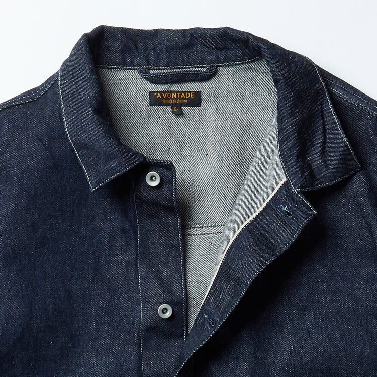 A VONTADE   Coal Mine Blouse -13.5oz Denim-VTD-0541-JK2 INDIGO