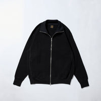 A VONTADE   Big Waffle Drivers Zip Cardigan VTD-0602-CS BLACK