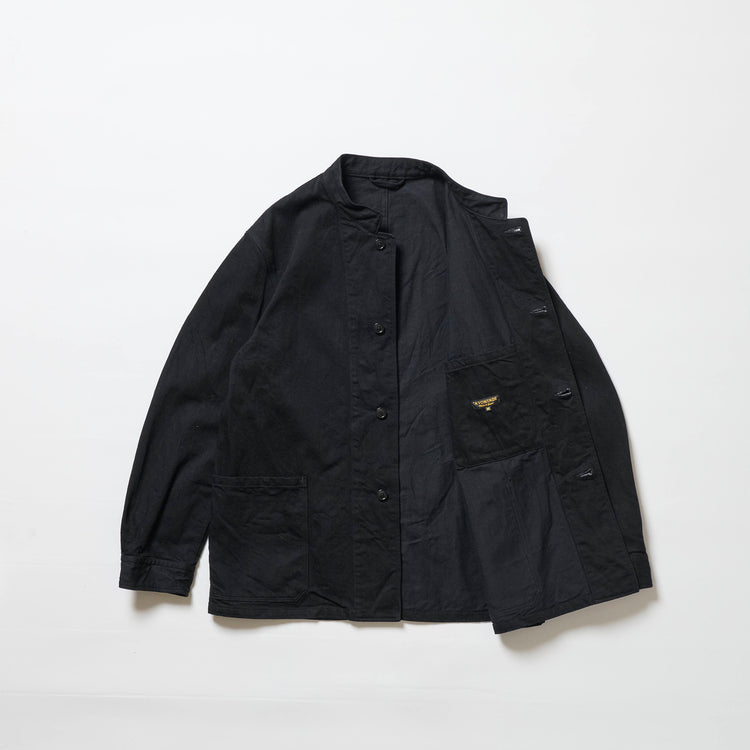 A VONTADE  Stand Collar Work Jacket 11.5oz Natural Slab Denim VTD-0603-JK
