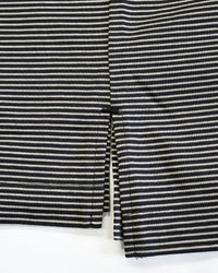 A VONTADE / Compact Border Half Zip Polo SS 9 BLACK*ECRU