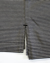 A VONTADE / Compact Border Half Zip Polo SS 9 BLACK*ECRU