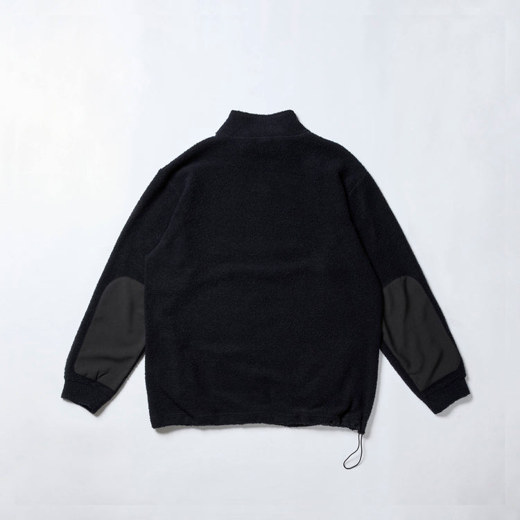 A VONTADE  Wool Pile Half Zip Pullover VTD-0640-CS #4 DK NAVY