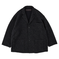 PORTER CLASSIC  NEW SASHIKO WIDE JACKET BLACK