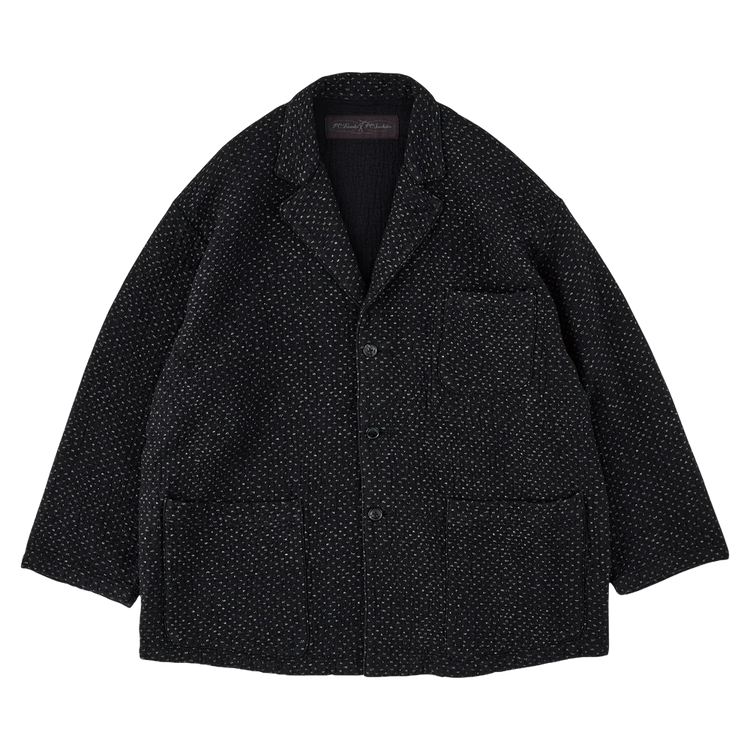 PORTER CLASSIC  NEW SASHIKO WIDE JACKET BLACK
