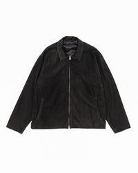 YOKO SAKAMOTO ZIP BLOUSON BLACK NUBUCK LEATHER YS-26AW-05