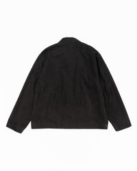 YOKO SAKAMOTO ZIP BLOUSON BLACK NUBUCK LEATHER YS-26AW-05