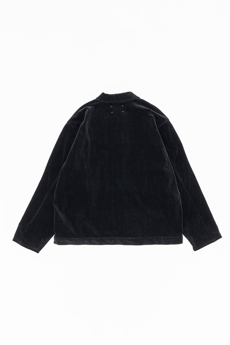 YOKO SAKAMOTO WORK BLOUSE CORDUROY Black YS-26AW-24