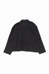 YOKO SAKAMOTO MAX HIGH COUNT HEMP WORK SHIRT SHORT BLACK YS-26AW-41