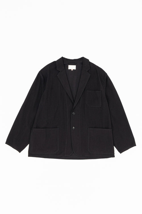 YOKO SAKAMOTO WORK SUIT JACKET BLACK YS-26AW-45