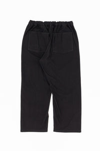 YOKO SAKAMOTO  COTTON RAYON HERRINGBONE WORK 5POCKET EASY PANTS BLACK YS-26AW-48