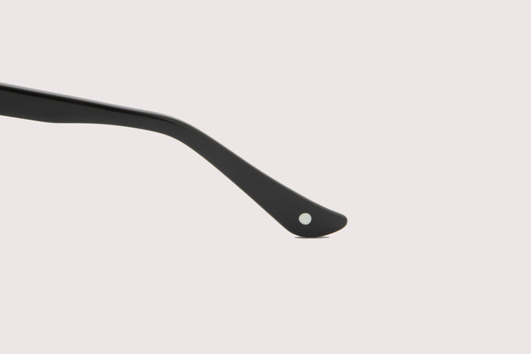 NOCHINO OPTICAL YUGEN #1. GLOSS BLACK & CHAMPAGNE GOLD × CLEAR to GREY (Photochromic)