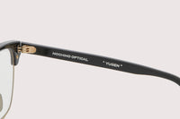 NOCHINO OPTICAL  YUGEN #1. GLOSS BLACK & CHAMPAGNE GOLD × CLEAR to GREY (調光)