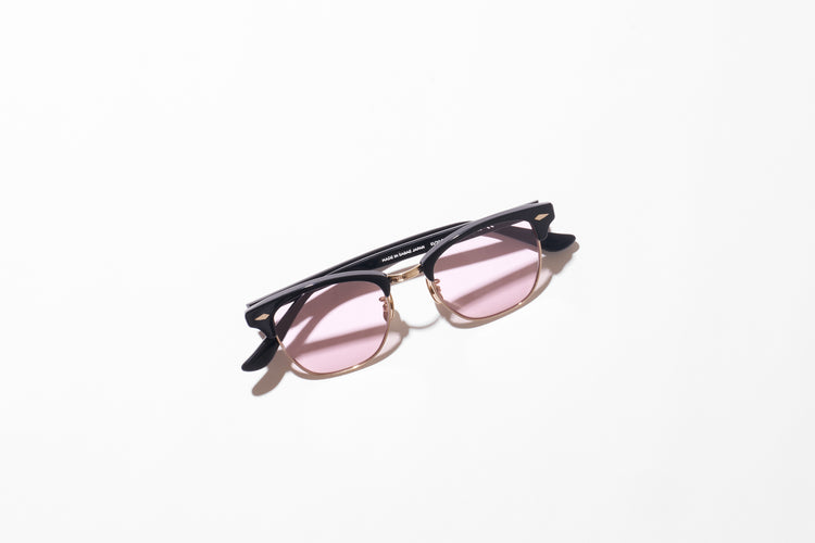 NOCHINO OPTICAL YUGEN #10. GLOSS BLACK & CHAMPAGNE GOLD × SAKURA to D.GREY (dimming)