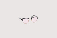 NOCHINO OPTICAL YUGEN #10. GLOSS BLACK & CHAMPAGNE GOLD × SAKURA to D.GREY (dimming)
