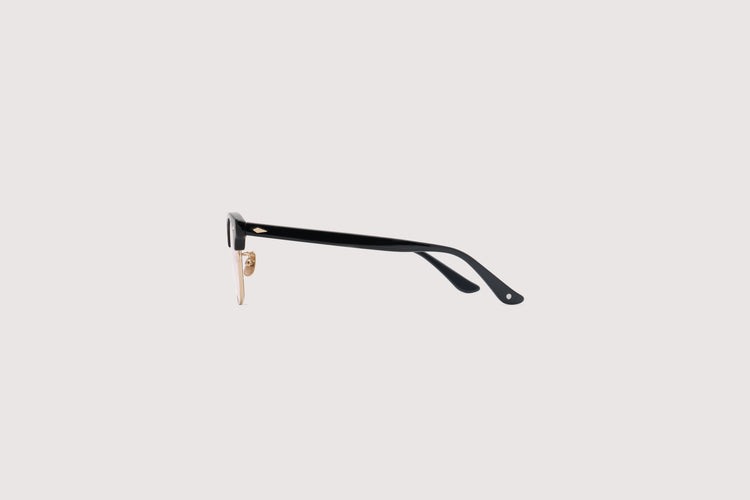 NOCHINO OPTICAL YUGEN #10. GLOSS BLACK & CHAMPAGNE GOLD × SAKURA to D.GREY (dimming)