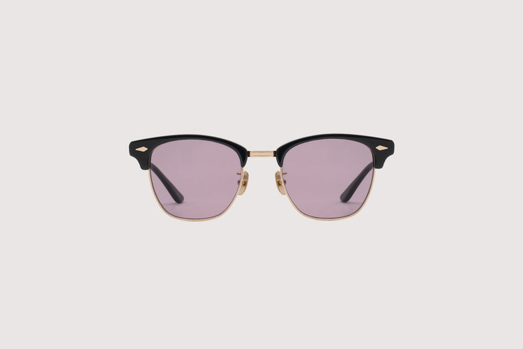 NOCHINO OPTICAL YUGEN #10. GLOSS BLACK & CHAMPAGNE GOLD × SAKURA to D.GREY (dimming)