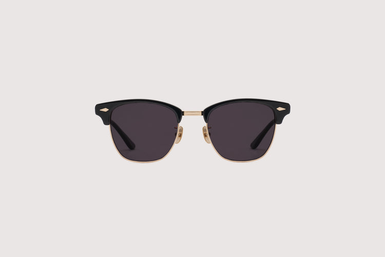 NOCHINO OPTICAL YUGEN #10. GLOSS BLACK & CHAMPAGNE GOLD × SAKURA to D.GREY (dimming)