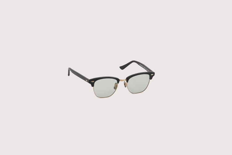 NOCHINO OPTICAL / YUGEN #2. GLOSS BLACK & CHAMPAGNE GOLD × GREY GREEN TO D.GREY (Photochromic Model)