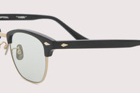 NOCHINO OPTICAL / YUGEN #2. GLOSS BLACK & CHAMPAGNE GOLD × GREY GREEN TO D.GREY (調光モデル)