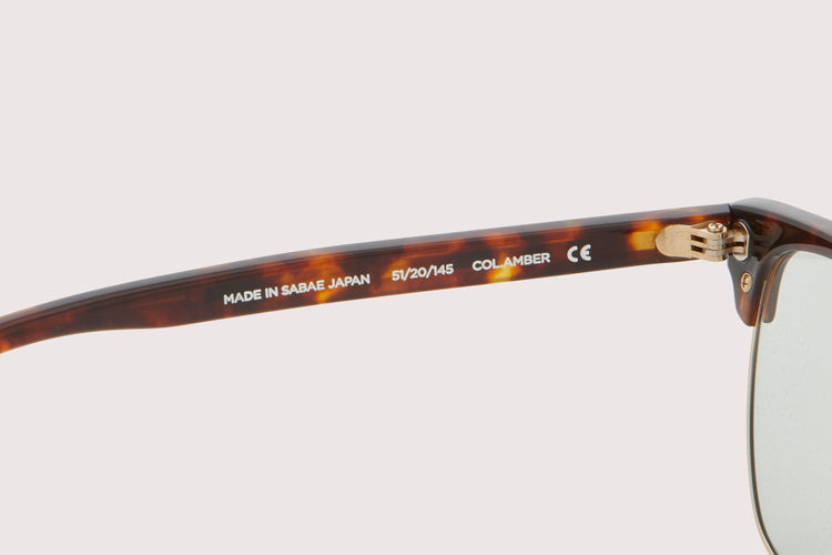 NOCHINO OPTICAL / YUGEN #3. RICH AMBER & CHAMPAGNE GOLD × GREY GREEN TO D.GREY (Photochromic Model)