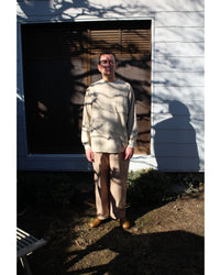 NOROLL / UNEVENNESS L/S TEE LT BEIGE