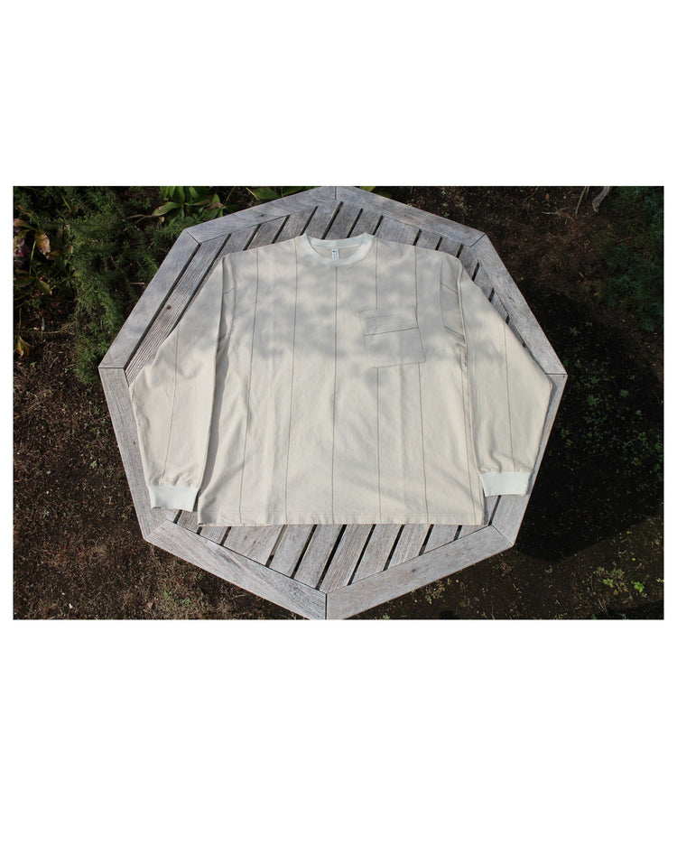 NOROLL / UNEVENNESS L/S TEE LT BEIGE