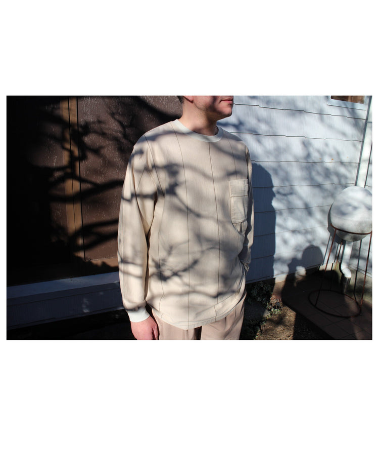 NOROLL / UNEVENNESS L/S TEE LT BEIGE