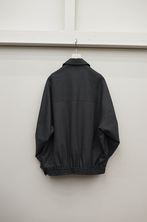 nonnotte Draping Big Yoke Raglan Drizzler Jacket N-26A-057 Charcoal Top
