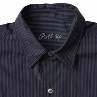 PORTER CLASSIC / ROLL UP PIN STRIPE SHIRT