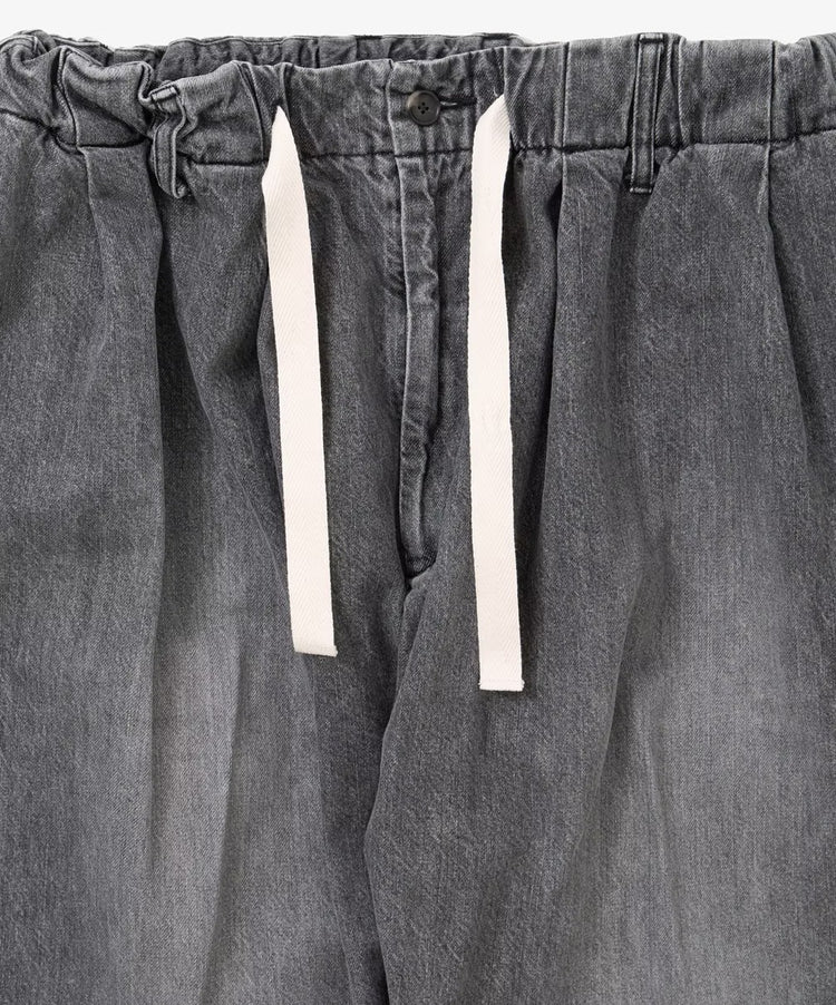 Sillage  baggy trousers black denim bleached