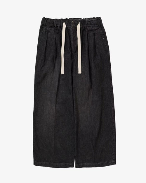 Sillage hakama pants black denim damaged 