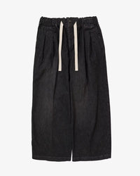 Sillage hakama pants black denim damaged 