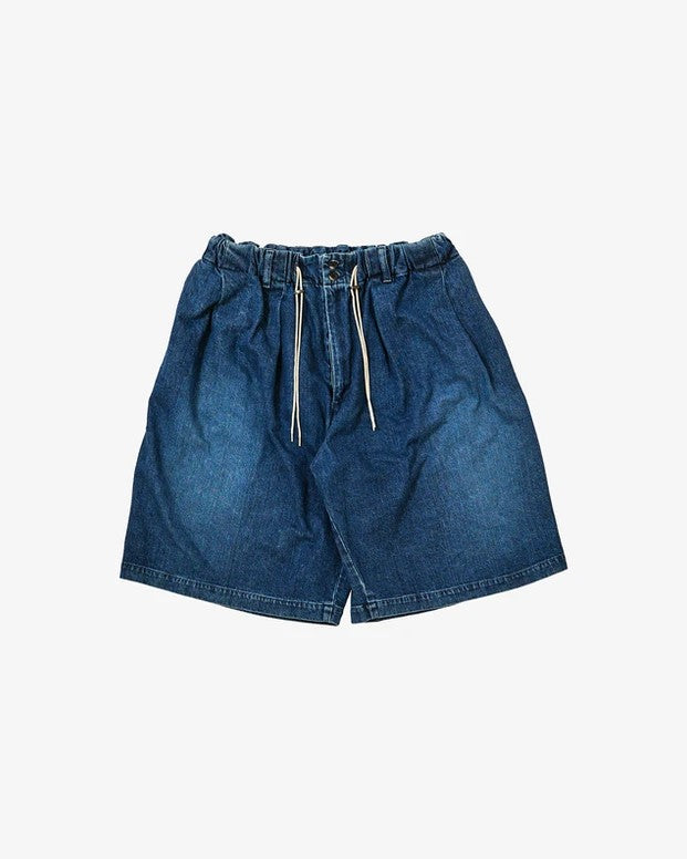 Sillage circular short pants denim damaged 