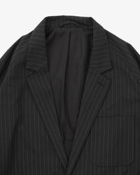 Sillage / blazer black stripe twill 