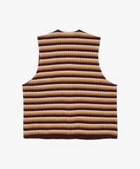 Sillage  gilet three d knit brown mix