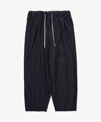 Sillage  circular pleats pants deadstock watahiko tex sashiko