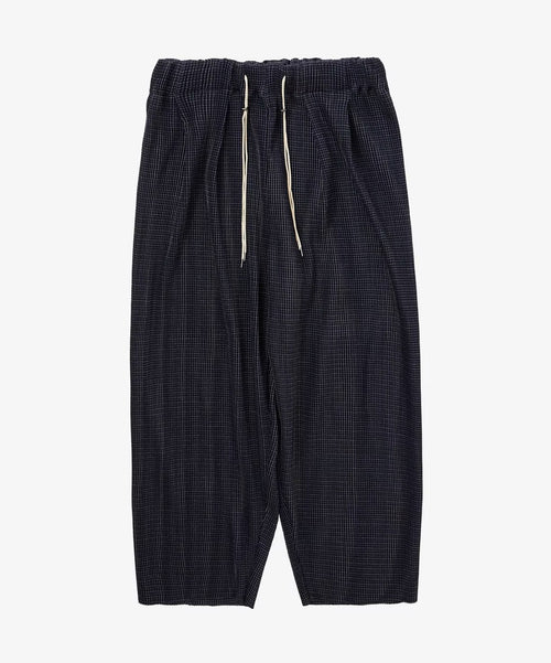 Sillage circular pleats pants deadstock watahiko tex sashiko
