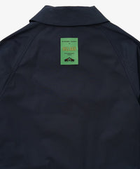 Sillage  balmacaan coat gabardine navy