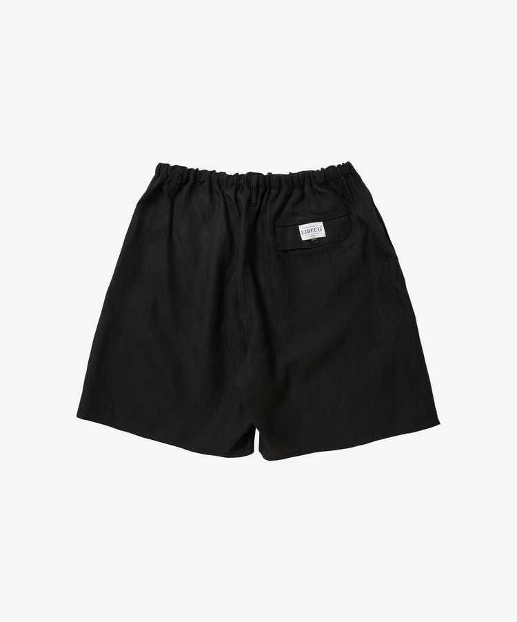 Sillage circular short pants black denim damaged 