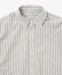 Sillage  wide shirts deadstock watahiko tex grey stripe