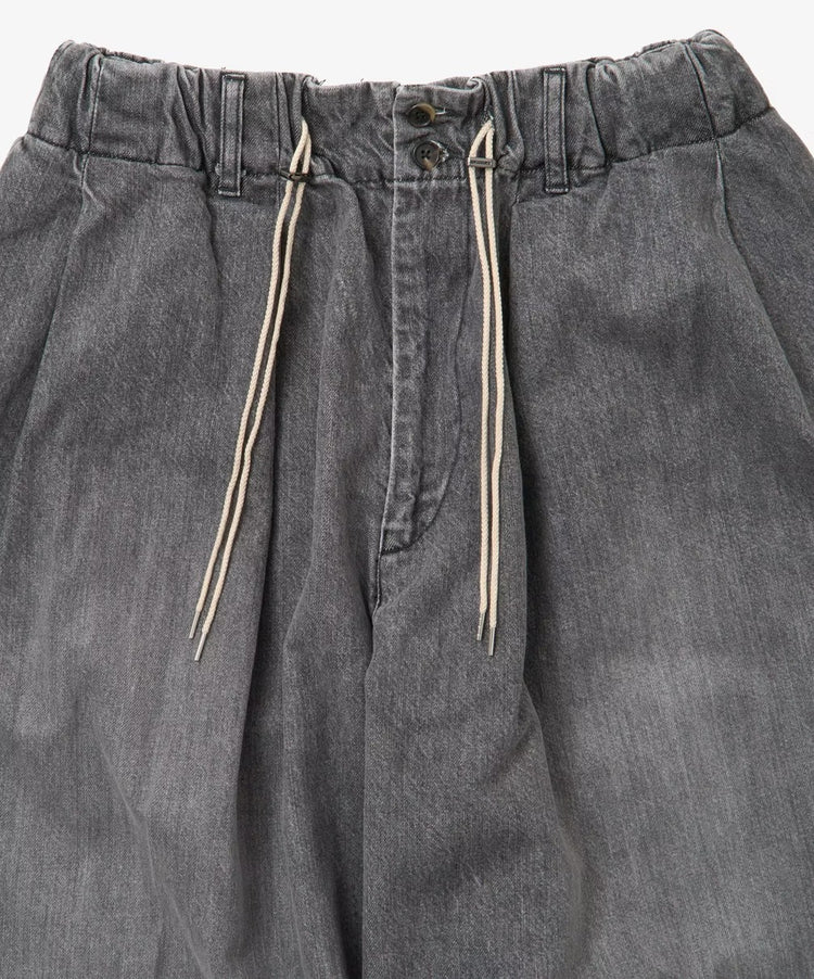 Sillage  circular pants black denim bleached