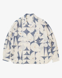 Sillage re-engineered overshirt long sleeve aaron glasson blue 