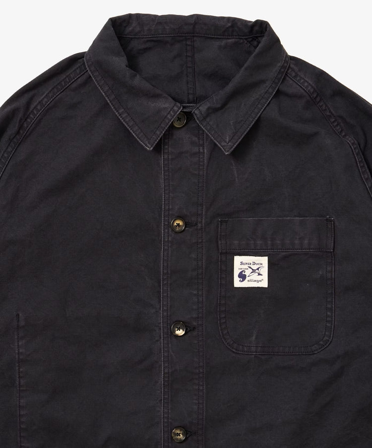 Sillage re-engineered overshirt black stripe 