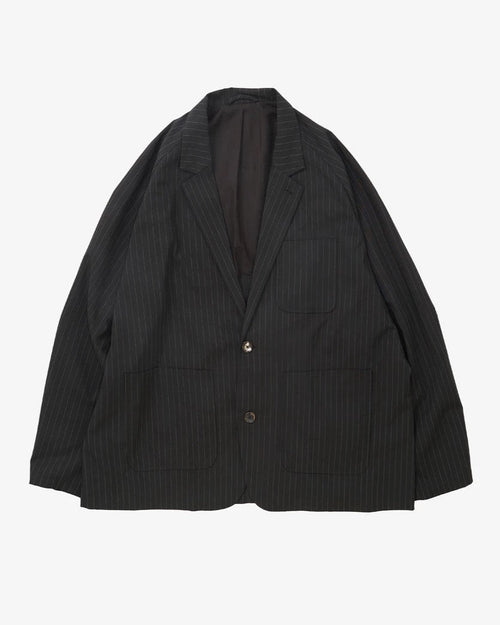 Sillage / blazer black stripe twill 