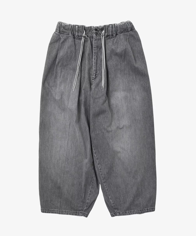 Sillage  circular pants black denim bleached