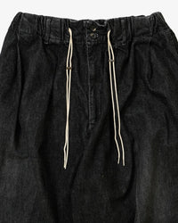 Sillage circular pants black denim damaged 