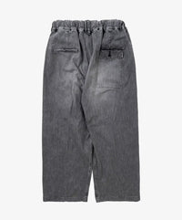 Sillage  hakama pants black denim bleached