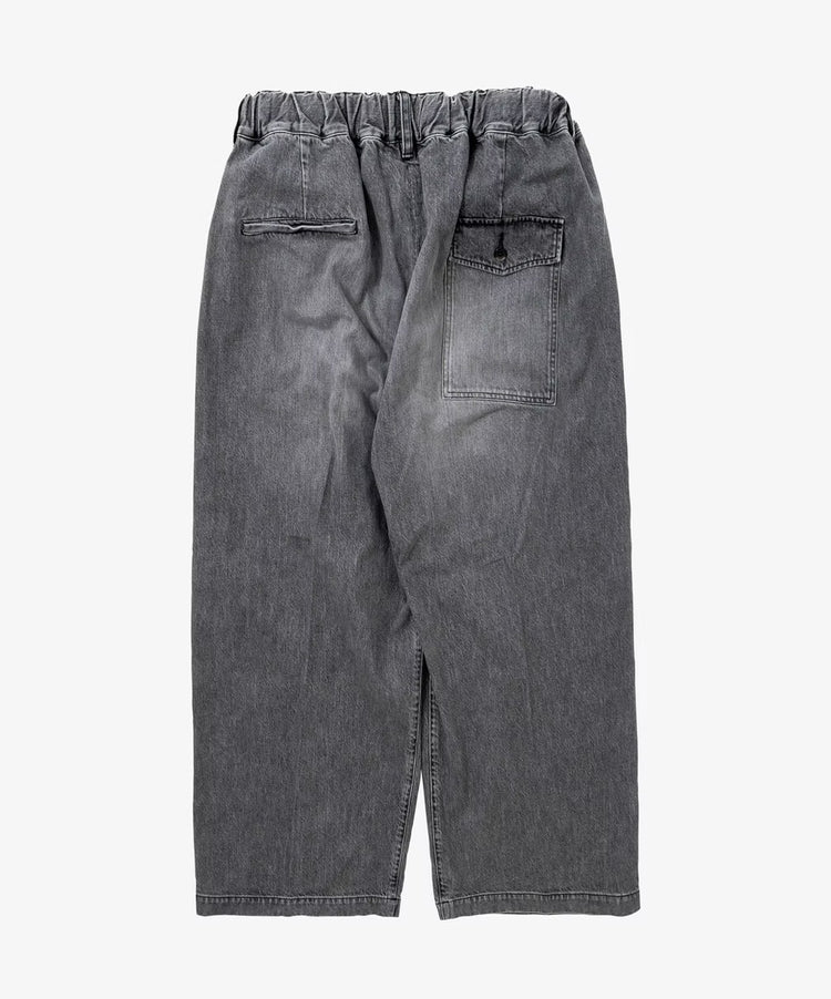 Sillage  hakama pants black denim bleached