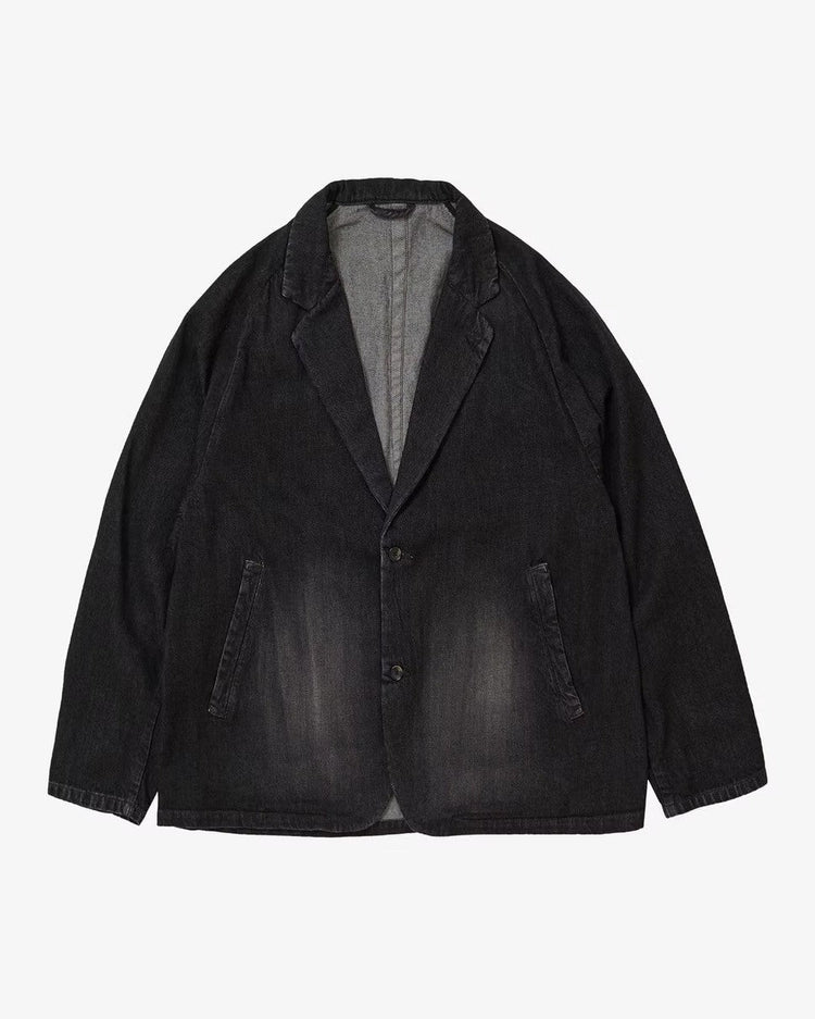 Sillage  veste two button black denim damaged