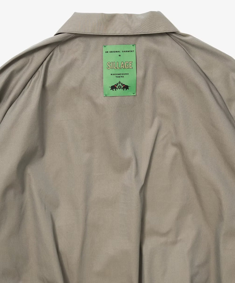 Sillage  zip up blouson gabardine iridescent green